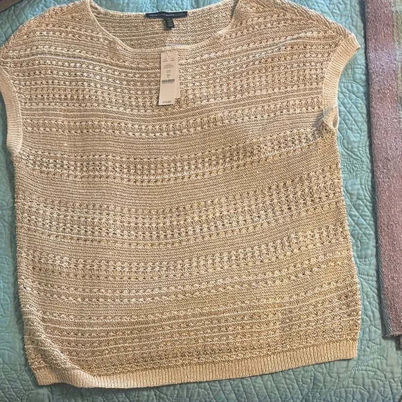 White House Black Market Knit Cream Sweater - Picture 1 of 7